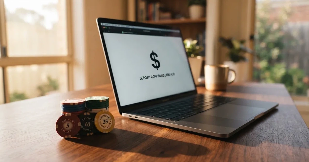 A small stack of coins next to a laptop showing an online payment form.