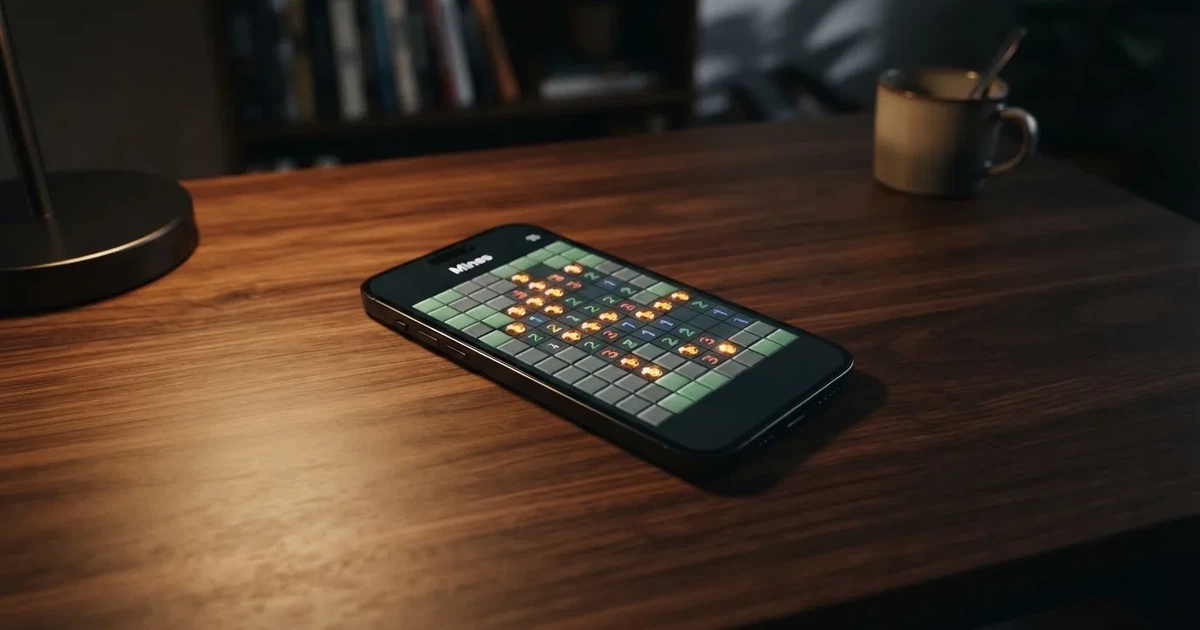 A grid of tiles displayed on a phone screen, several already revealed.